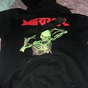 Off white Mirror Skull hoodie